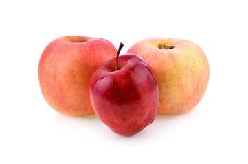 fresh apple on white background