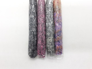 Colorful Fluffy Cute Feather Duster Synthetic Fabric Materials for Home Interior Cleaning Tools in White Isolated Background