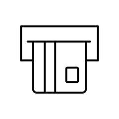 Isolated money credit card line style icon vector design