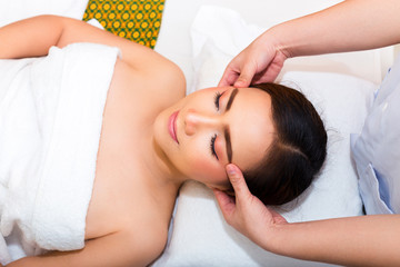 Fototapeta na wymiar Body and face spa for healthy in salon