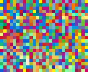 Abstract colorful retro pixel square mosaic background