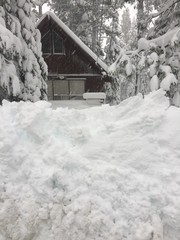 lots of snow in Tahoe