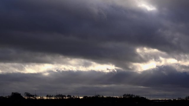 Time lapse of clouds and extreme weather UK 4K