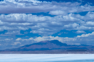 salad in uyuni with perfect mountains, bolivia