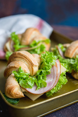 snack sandwich lunch Breakfast bread croissant muesli
