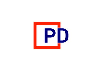 P D, PD Initial Letter Logo design vector template, Graphic Alphabet Symbol for Corporate Business Identity