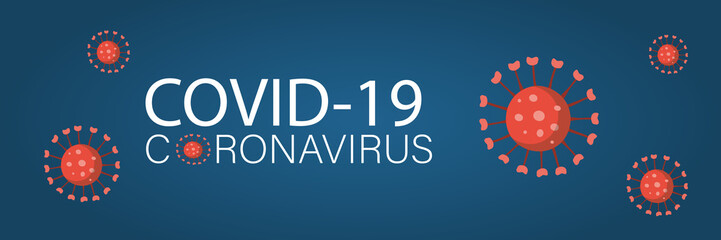 COVID-19 coronavirus. Novel coronavirus outbreak. Global pandemic alert vector illustration.