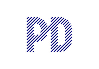 P D, PD Initial Letter Logo design vector template, Graphic Alphabet Symbol for Corporate Business Identity