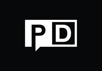 P D, PD Initial Letter Logo design vector template, Graphic Alphabet Symbol for Corporate Business Identity