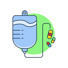 Infusion Water Flat Illustration