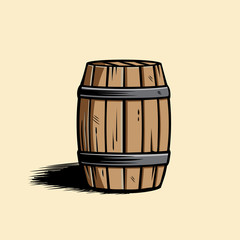 Wooden Barrel
