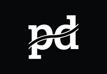 P D, PD Initial Letter Logo design vector template, Graphic Alphabet Symbol for Corporate Business Identity
