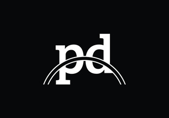 P D, PD Initial Letter Logo design vector template, Graphic Alphabet Symbol for Corporate Business Identity