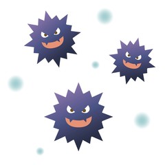 ウイルスのイラスト