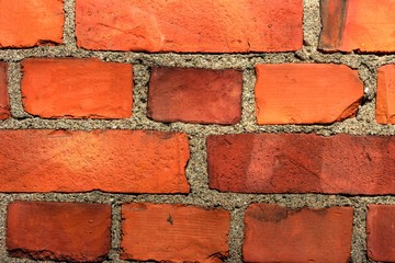 old brick wall with bricks