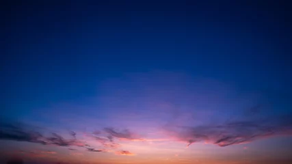 Foto op Plexiglas anti-reflex Twilight with colorful sky bcakground © Wheat field