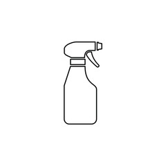 bottle spray icon vector, line art style icon isolated on white background. Spray icon trendy and modern symbol for graphic and web design. vector illustration. EPS10