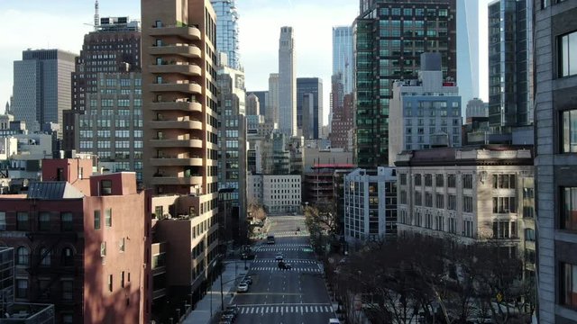 Lower Manhattan, New York City during Coronavirus Outbreak, 2020