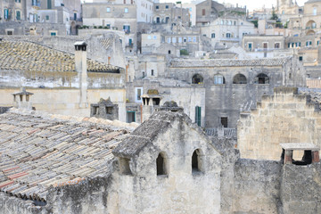 Obraz premium CItyscape of Matera Italy, World Heritage