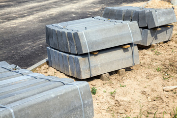 concrete blocks for curbs