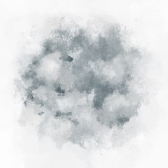 Watercolor abstract grey cloud background