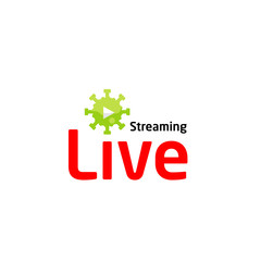 Live Streaming Logo For Virus Updates. Corona Virus And Other Virus Like Hanta , Ebola , SARS And MERS.