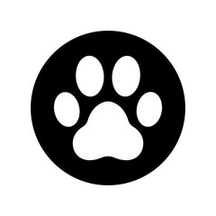 Fototapeta premium Paw print icon, foot print