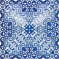 Portuguese ornamental azulejo ceramic.