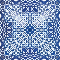 Portuguese ornamental azulejo ceramic.