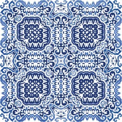 Decorative color ceramic azulejo tiles.