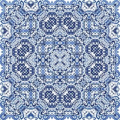 Ornamental azulejo portugal tiles decor.