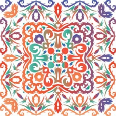 Antique talavera tiles patchwork.