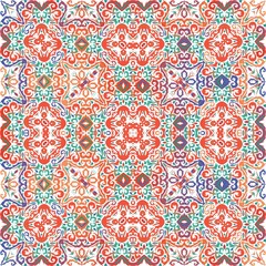Fototapeta na wymiar Antique talavera tiles patchwork.
