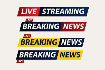 Fototapeta premium Breaking News Live Corona Virus Covid-19 Vector Template Design Illustration