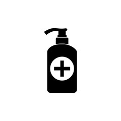 Obraz premium coronavirus, social distance, hand sanitizer icon vector design symbol