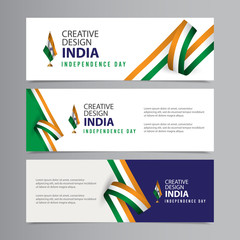 Happy India Independence Day Celebration Creative Design Vector Template Design Illustration