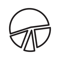 Pie Cart icon vector