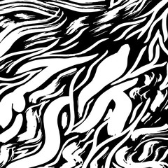Fototapeta na wymiar Brush abstract pattern. Grunge texture. Background. White and black vector.