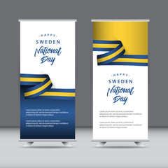 Happy Sweden Independence Day Celebration Creative Design Vector Template Design Illustration