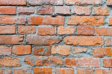 Obraz premium red brick wall texture grunge background