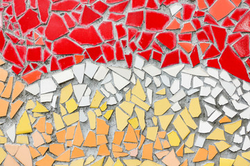 Fragment of mosaic wall background