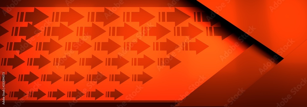 Wall mural trendy banner template or website headers with abstract geometric background. 3d rendering