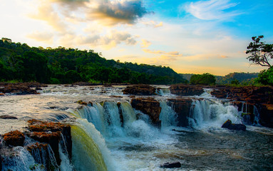  rivers waterfalls amazon sunset forest