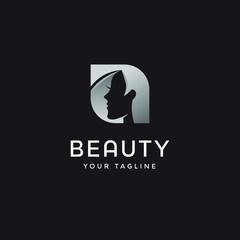 beauty logo template vector design	