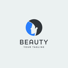 beauty logo template vector design	
