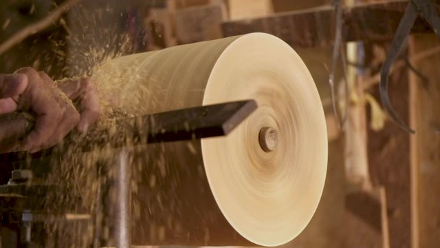 the craftmanship making wood object