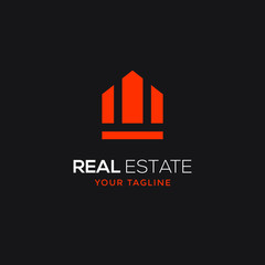 real estate logo modern design template 