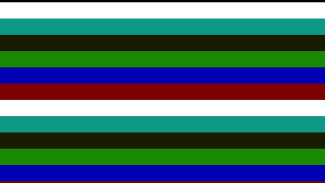 4k animation of rows of red colored stripes moving in a random pattern to form a repeatable animation.