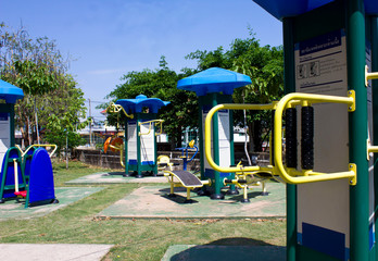 Exercise machine in the park