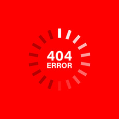 Error 404 vector template, page not found.